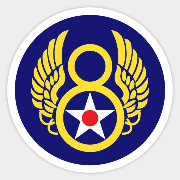 8th Air Force Insignia (left breast) Sticker by Doc Dakota's Trading Post